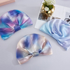 100% Tie-Dye-gedrucktes Mulberry Silk Motornet Turban Großhandelspreis