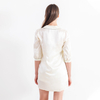 Damen-Schlafshirt aus Seide mit Puffärmeln