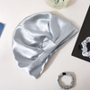Großer Sale, elastische Haube aus 100 % Maulbeerseide mit Knoten