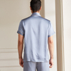 Klassisches kurzes Seidenpyjama-Set für Herren