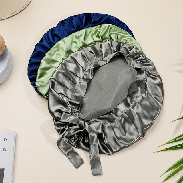 Motorhauben-Turban aus 100 % Maulbeerseide mit Krawatte zum Großhandelspreis