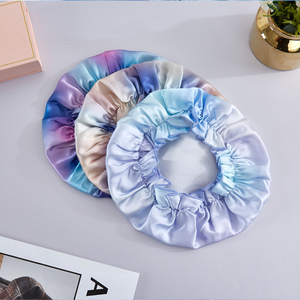 Mützen-Turban aus 100 % Batik-bedruckter Maulbeerseide zum Großhandelspreis