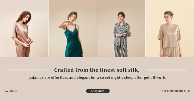 Seidenpyjamas