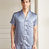 Klassisches kurzes Seidenpyjama-Set für Herren